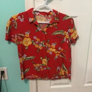 Floral button up